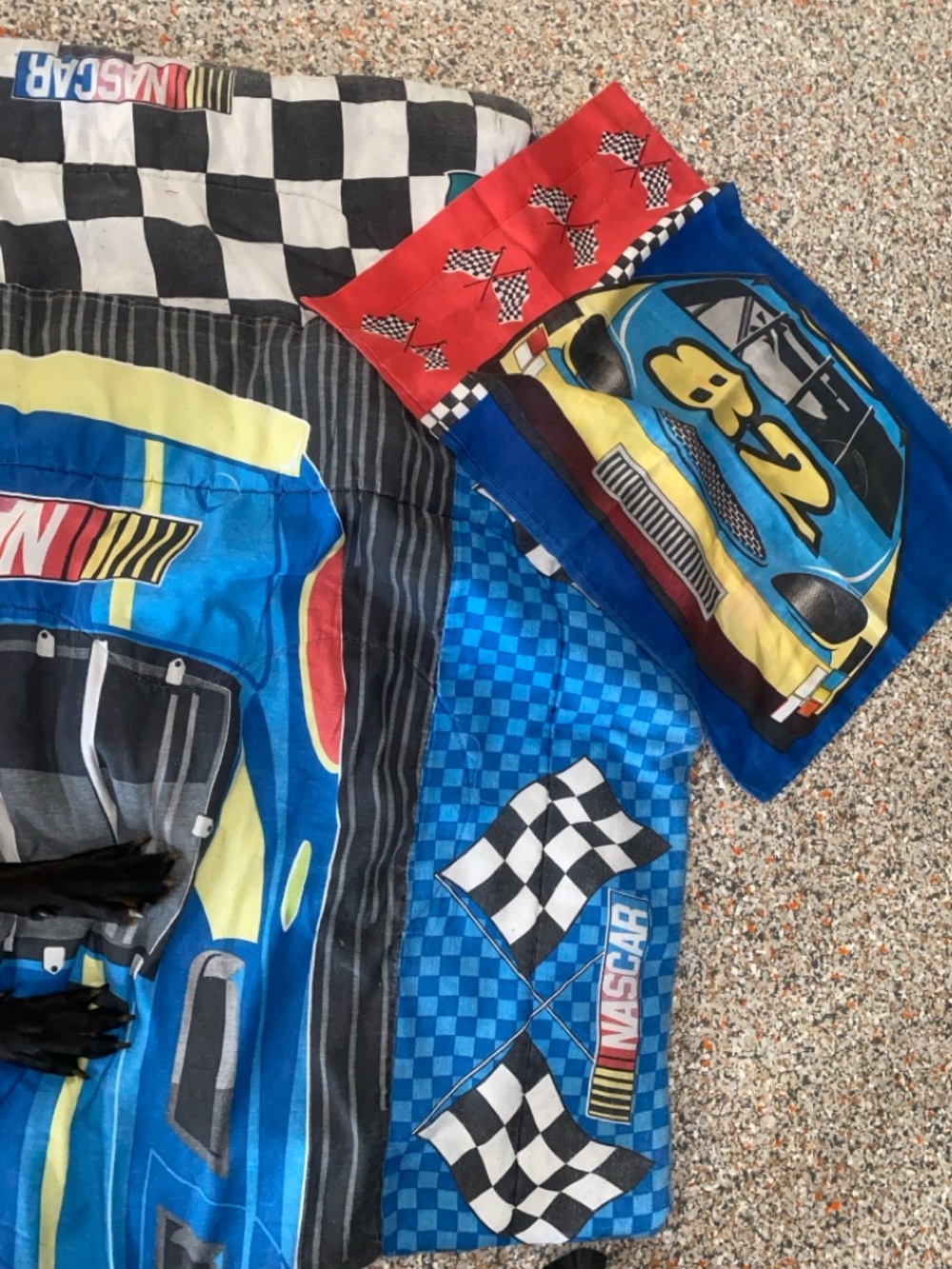 Vintage NASCAR Dan River Twin Comforter Blanket Sham